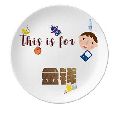 Imagem de Prato de porcelana de alta qualidade para jantar redondo e bom custo-benefício