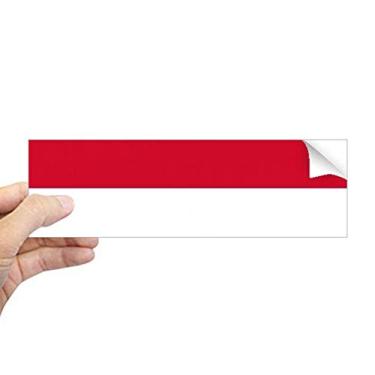 Imagem de DIYthinker Adesivo retangular de para-choque, bandeira nacional da Indonésia, país da Ásia, notebook, decalque de janela