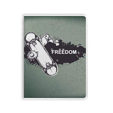 Imagem de Caderno Hip-Hop Freedom com estampa de monstro para skate diário capa macia