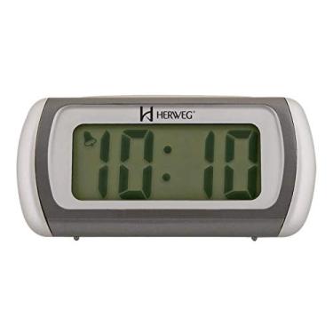 Imagem de Despertador Digital Cinza Metalico