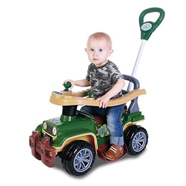 Imagem de Quadriciclo Infantil, Menino, com Haste, Maral, Jip Jip Verde Militar