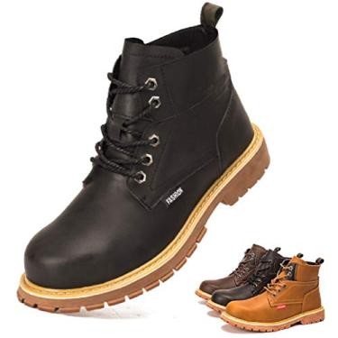 Imagem de Botas masculinas e femininas SafeByAlex com biqueira de aço, 618 - Preto, 12.5 Women/10.5 Men