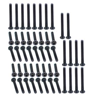 Imagem de Parafusos sextavados com cabeça de botão de liga de aço grau 10,9, M2X18, Black