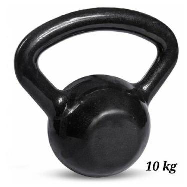 Imagem de Kettlebell 10 Kg Emborrachado De Academia Para Agachamento - Evolution