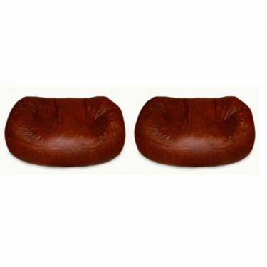 Imagem de Conjunto com 2 Puffs Big Casal Café