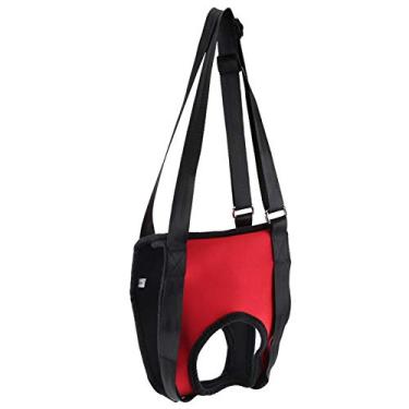 Imagem de Arnês de elevação para cães, suporte para as pernas do cão dianteiro e traseiro arnês para auxiliar de caminhada e puxar, suporte para animais de estimação e alça de reabilitação (perna frontal M)
