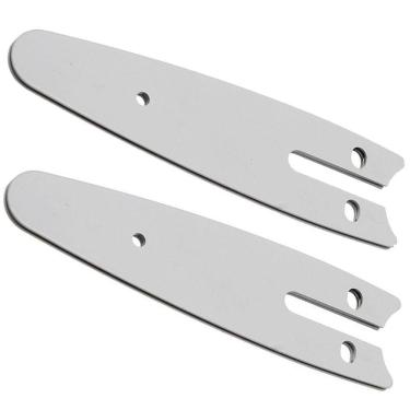 Imagem de Placa Guia Sabre De Mini Motosserra 4 Polegadas Kit 2 Uni Reposiçao Resistente Jardinagem