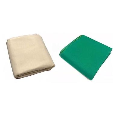 Imagem de Tecido/Pano Mesa Sinuca Original Thaís + Forro Para Pedra (Verde)