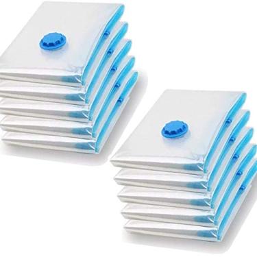 Imagem de Kit 10 Saco à Vácuo Organizador Para Roupa 60 x 80 cm