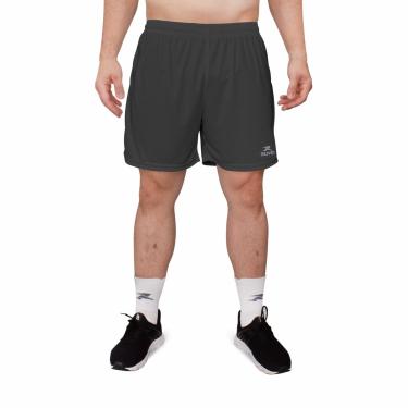 Imagem de Short Esportivo Basic Muvin – Masculino – Calção Esportivo – Bermuda Futebol - Tecnologia Dry – Voleibol – Handebol – Futevôlei – Beach Tennis – Confortável – Leve – Treino – Atividade Física (M, Chumbo)