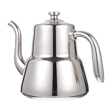 Imagem de Gadpiparty 1 Unidade chaleira cafeteira retrô bule doméstico durável garrafa de água elétrica quente acessório de chá bule de chá caseiro engrossar carrinho de chá escritório Aço inoxidável