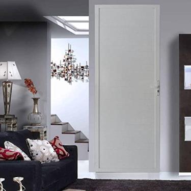 Imagem de Porta de Alumínio Lambril 210x90cm Lado Esquerdo Hale Esquadrias Branco