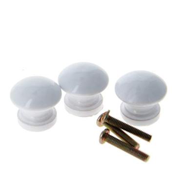 Imagem de Bettomshin 10 peças puxadores redondos de madeira 24 x 22 mm/0,94" x 0,87" (DxA) móveis de armário cozinha verniz puxadores puxadores para gaveta de cômoda guarda-roupa material de madeira maciça