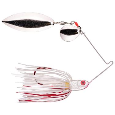 Imagem de Strike King (BB38CW-304) Isca de pesca Spinnerbait para sangramento, 304 - branco sangramento, 10 g, fio de aço inoxidável premium