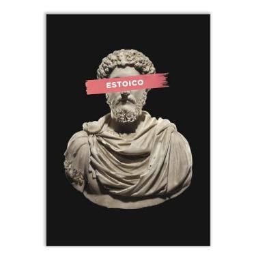 Imagem de Placa Decorativa A2 Marco Aurélio Estoicismo Filosofia