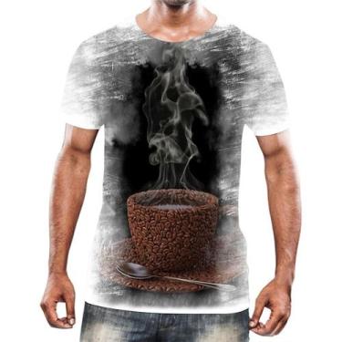 Imagem de Camiseta Camisa Estampas Eu Amo Café Coffee Grãos Arte Hd 4 - Enjoy Sh