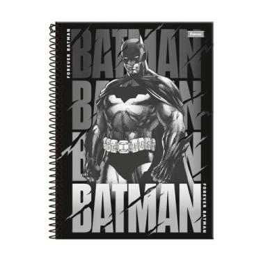 Imagem de Cadernos Batman Universitário 80 Folhas 1M Escolar Capa Dura - Foroni