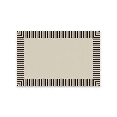 Imagem de Tapete para sala de estar listrado quarto grande área decoração para casa preto branco curto fluff mat, qh359, qd, 120x160cm