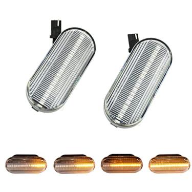 Imagem de 2 luzes LED de seta de sinalização lateral compatíveis com VW Golf 4 3 MK4 MK3 Polo Passat 3BG Sharan Bora Lupo Vento para Skoda Octavia para Ford C-Max Fiesta Focus Fusion para assento (limpo)