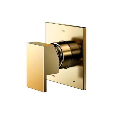 Imagem de Acabamento Monocomando Para Chuveiro Docol New Edge 925943 3-4" Ouro Polido