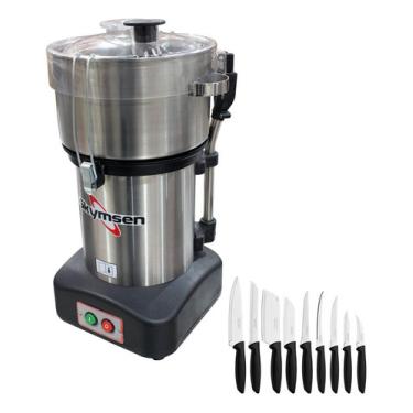 Imagem de Cutter 4l Processador Alimentos Cr-4l 220v Skymsen + 9 Facas CR-4L 220V + Jogo de Facas 9 Peças