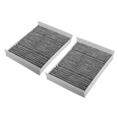 Imagem de A ABSOPRO Filtro de ar de cabine No.2228300418 26.0 cmx18.5 cmx5.0 cm Filtro de ar do motor para Mercedes-Benz S450 2018-2020 poliuretano cinza (conjunto de 2)