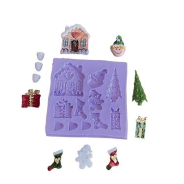 Imagem de Confeitaria dos moldes, F173 MOLDE DE SILICONE NATAL CONFEITARIA BISCUIT