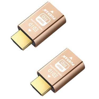Imagem de FUERAN Emulador HDMI edid – Através para divisores de vídeo, interruptores, extensores e receptores AV – emulador hdmi falso, saída de sinal estável (1920 x 1080 @ 60Hz-2P)
