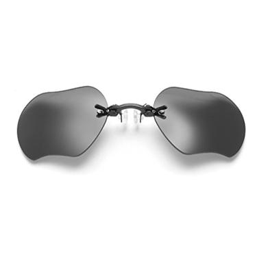 Imagem de Óculos de sol retrô Clip On Nose Matrix Morpheus filme sem aro (preto, preto)
