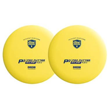 Imagem de Discmania D-line P2 Flex 2 Disc Golf Putter 173-176 g - Pacote com 2 (cores podem variar)