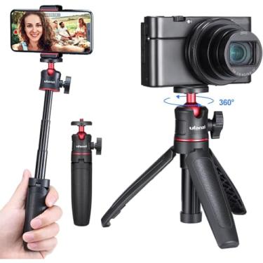 Imagem de ULANZI Tripé de extensão MT-08, mini bastão de selfie, alça para webcam, iPhone 11 Pro Max, Samsung, smartphone, Canon G7X Mark III, Sony ZV-1 RX100 VII A6400 A6600, câmeras de vlogging