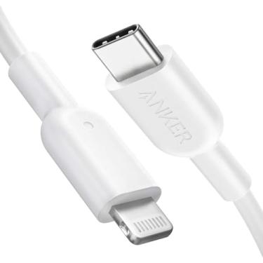 Imagem de Anker Cabo USB C para Lightning, cabo USB-C 321 para Lightning (3 pés, branco), certificado MFi para iPhone 13 Pro 12 Pro Max 12 11 X XS, AirPods Pro, suporta entrega de energia (carregador não