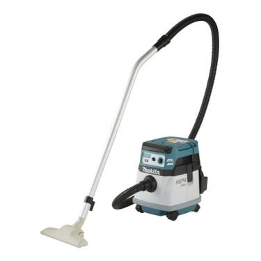 Imagem de Aspirador Sem Fio Tambor Makita Dvc157lzx5 15l  Branco, Azul E Preto  DVC157LZX5