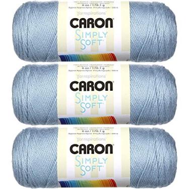 Imagem de Caron Simplesmente Macia Fio Sólido (pacote com 3) Azul Claro H97003-9709