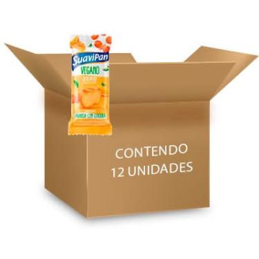 Imagem de Bolinho Vegano e Diet Laranja com Cenoura Suavipan contendo 12 unidades de 35g cada