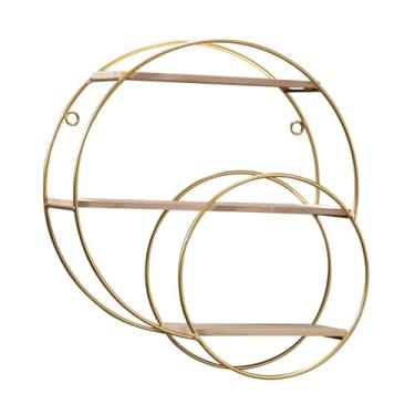 Imagem de Generic Caixa de armazenamento de parede, prateleira decorativa, resistente, organizador, rack para presentes, uso doméstico, quarto, loja de chá, batom, Rodada 3 níveis