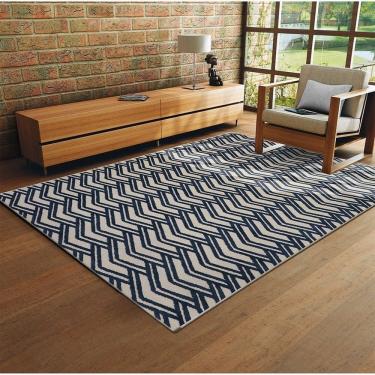 Imagem de Tapete 150x200cm Cut Loop Sala de Estar Azul