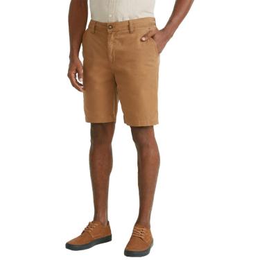 Imagem de Bermuda Foxton Masculina Chino Casual Camelo Marrom-Masculino