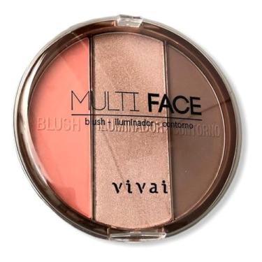 Imagem de Paleta Iluminadora Contorno Multi Face 3 Em 1 Maquiagem