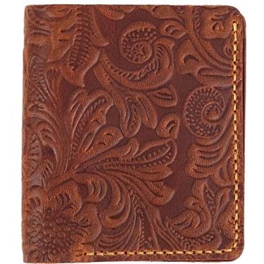 Imagem de Carteiras femininas artesanais premium, porta-cartão minimalista com bolsa de moedas, pequena e minimalista, bolsa feminina adolescente, carteira feminina de couro fino com bolso para moedas, presente