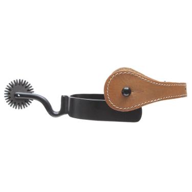 Imagem de Espora Quarto de Milha Longa com Correia de Couro Bronc-Steel 32798