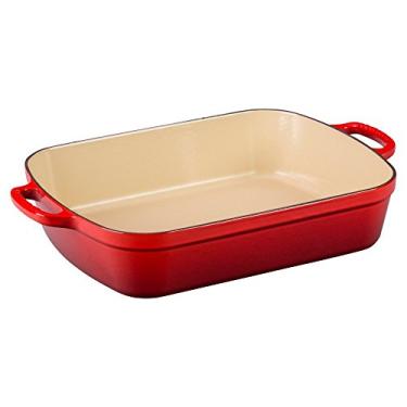 Imagem de Travessa Retangular de Ferro Fundido 37 cm Vermelho Le Creuset