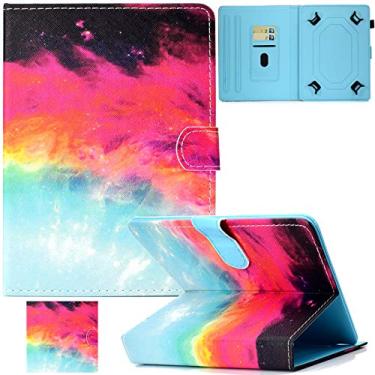 Imagem de Capa universal para tablet de 10.0, capa de couro PU Artyond com suporte para cartão para iPad 9,7 2018 2017/iPad Air 1 2/Galaxy Tab A 10.1/Tab E 9.6/Fire HD 10/ e mais tablets de 9 a 10,5 polegadas