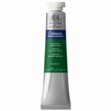 Imagem de Winsor & Newton Tinta aquarela Cotman, tubo de 21 ml (20 g), verde escuro Hooker's