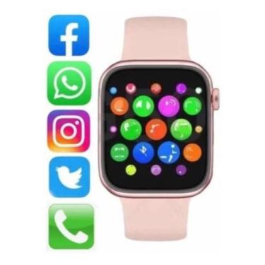 Imagem de Relógio Smartwatch F35 Feminino Faz Ligações Troca Pulseira Multi-Funç