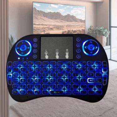Imagem de Teclado Mini com Controle Remoto e Mouse Ideal para TV e Notebook - GU