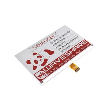 Imagem de Waveshare 7.5inch E-Paper E-Ink Raw Display Compatible with Raspberry Pi 4B/3B+/3B/2B/B+/A+/Zero/Zero W/WH/Zero 2W Series Boards 800×480 Pixels Three-Color with SPI Interface Without PCB