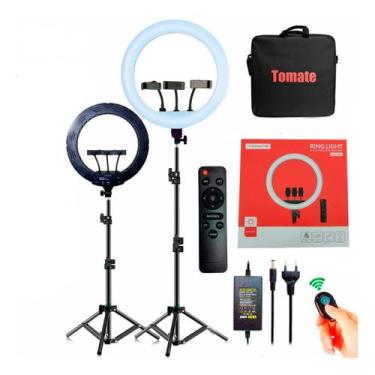Imagem de Ring Light Led Iluminador 18 Polegadas Grande Completo + Tripé 2.1m - 