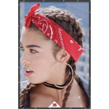 Imagem de Lenço Bandana Floral Vermelho Unissex - Rei Look
