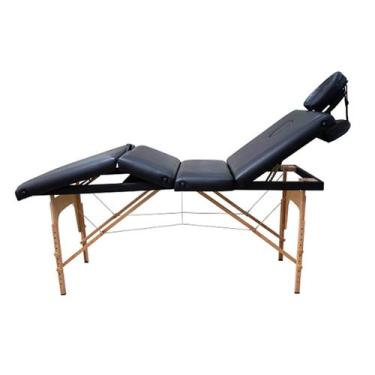 Imagem de Maca Portátil e Dobrável modelo 4 SEÇÔES 250Kg 70cm GOLDLIFE c/ capa, 